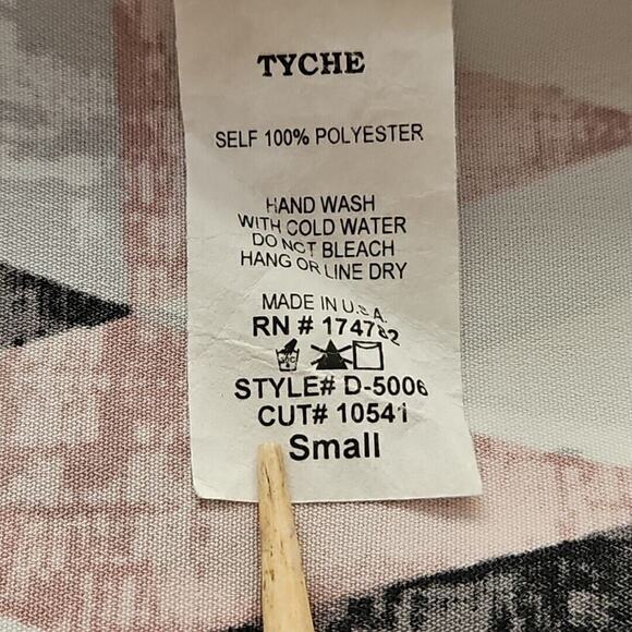 Tyche Halter Dress Women's Size Small Boho Mini Sleeveless Green Blue Harlequin - Picture 4 of 13